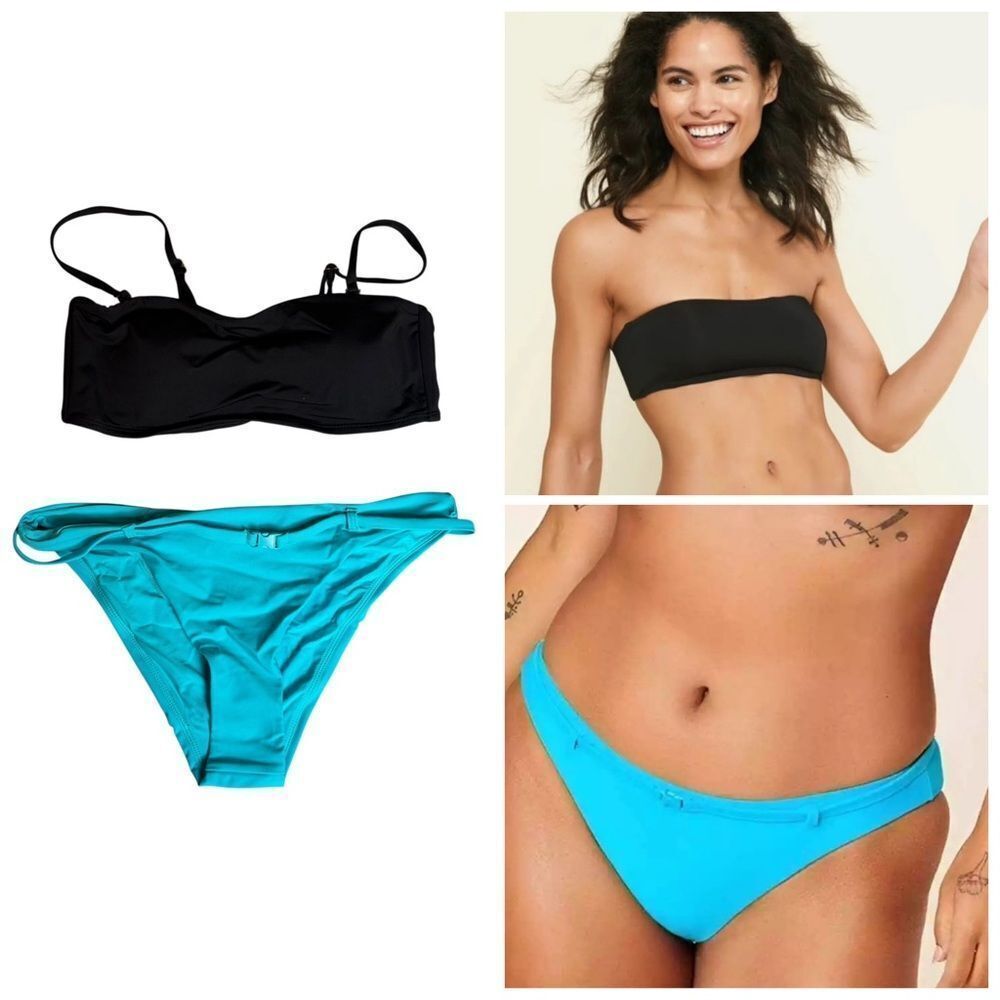 Andie Swim 2 Piece Bikini Set The Rio Top & The Riviera Bottom Size Small NEW